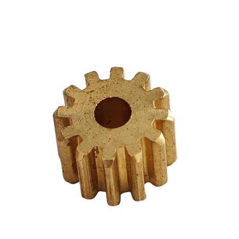 1pcs 0.5 Module 8 Teeth Brass Flat Gear 5mm Diameter 5mm Thickness Spur Gear 0.5M 8T Pinion mechanical(2mm tight fit)