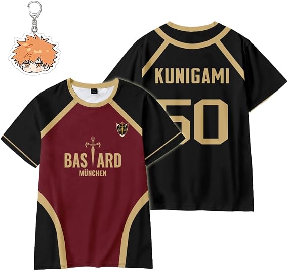 Blue Lock Jersey Blue Lock Munchen Shirt Anime Costume Isagi Cosplay Yukimiya
