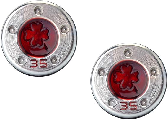 GOOACTION Golf Custom Putter Weights Red Lucky Clover Shamrock 2PCS (10g 15g 20g 35g) Compatible with Select Newport Studio California GoLo Futura X Series Putter Clubs