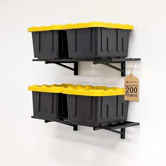 StoreYourBoard Garage Wall Shelf, 1x2 ft, Holds 200 lb, 2 Pack