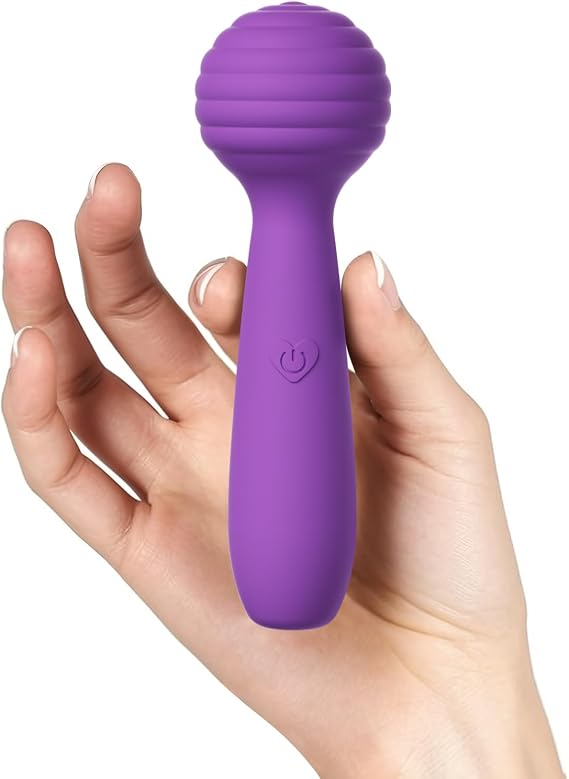 Portable Electric Travel Massager, Pinkmini Powerful Handheld Mini Muscle Massage Tool (Violet)
