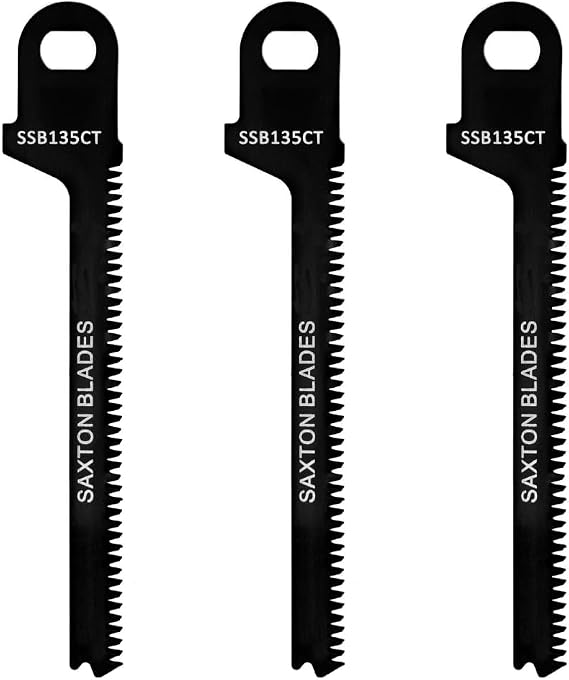 SSB135CT Saxton Wood & Plastic Blades for Black and Decker Scorpion Saws (Pack of 3)