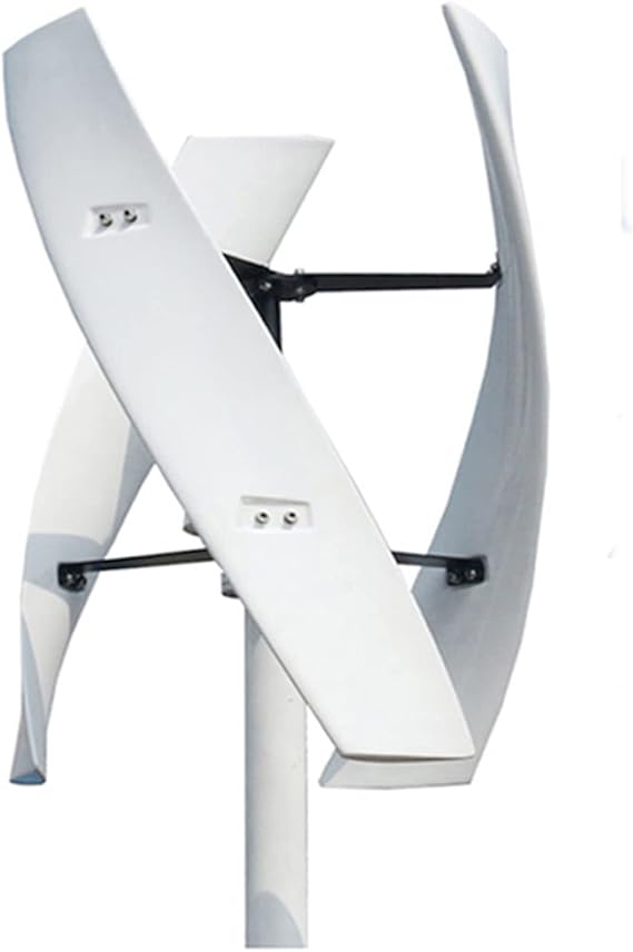12000W No Noise Vertical Axis Wind Turbine Generator,220V 12V 24V 48V Magnetic Levitation Wind Turbine with MPPT Controller for Home Street Lighting(White)