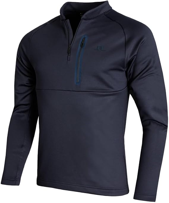 J.Lindeberg Mens Adam Quarter Zip Mid Layer Wicking Golf Sweater