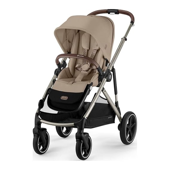 CYBEX Gazelle S Stroller - Taupe Frame with Almond Beige Seat