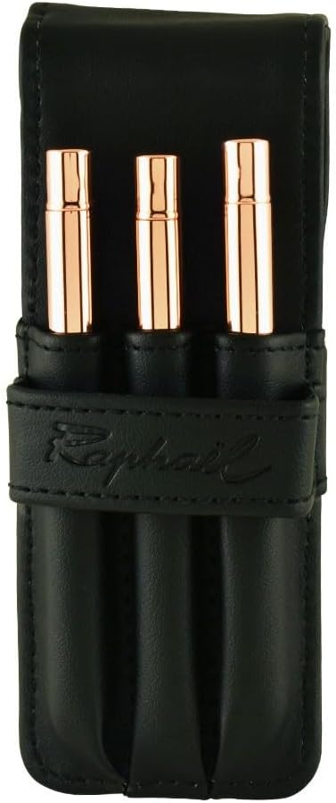 Raphael Le Voyageur 3-Brush Travel Set, Black Wallet
