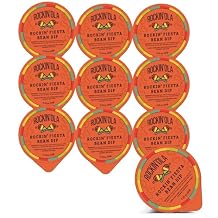 Rockin'Ola Rockin' Fiesta Bean Dip, Shelf Stable Bean Dip Cups, Zesty Southwest Flavor, Perfect Sidekick for Veggies, Chips and Crackers (10 Cups)
