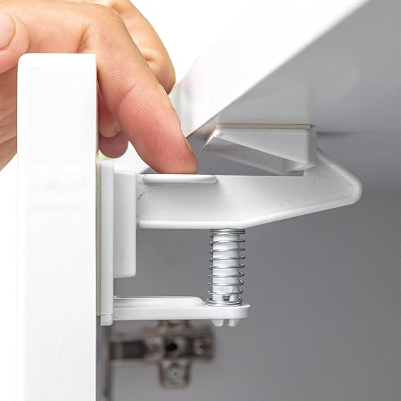 Baby Lock 5Pcs Baby Kids Drawer Cabinet Security Lock Hidden Lock - Original 3M Double Sided Tape