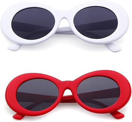 Authentic Clout Goggles Bold Oval Retro Mod Fashion Sunglasses Clout Round Lens