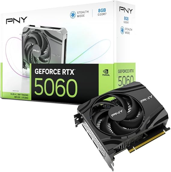 PNY GEFORCE RTX™ 5060 8GB Single Fan DLSS 4