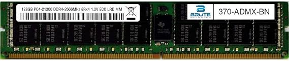 370-ADMX-BN - 128GB DDR4-2666MHz 8Rx4 RDIMM (Compatible with OEM PN# 370-ADMX)