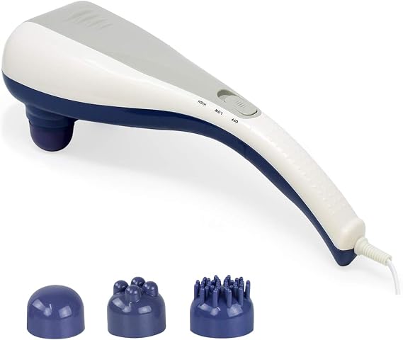 Daiwa Felicity Electric handheld full body dual head percussion massager tapping massage Dual Tapper 3 Interchangeable nodes included