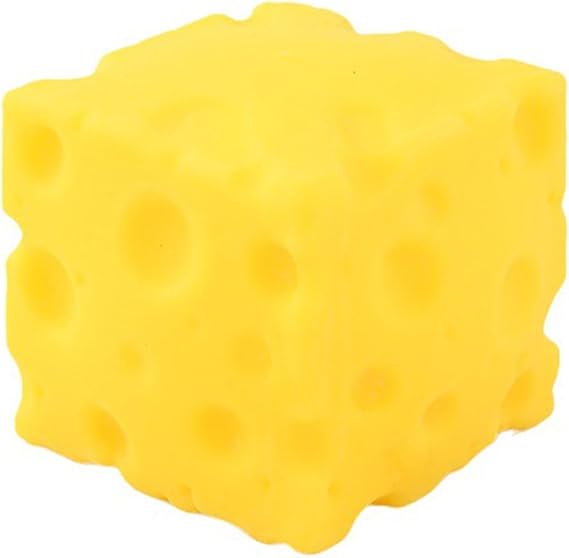 Yellow Cheese Squeeze Toy,Soft Novelty Toy, Rebounding Sensory,Help for Relax,Focus, Sensory Cheese for & Adults, Food Theme Cheese Cubes Squishy Toys,Stress Balls for Adults