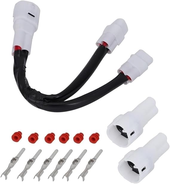 Motorcycle Power Outlet Splitter Kit For 700 Conector for USB Charger GPS Auxiliary Light Heated Grip
