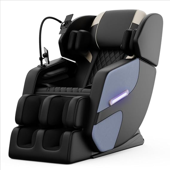 Zero Gravity Massage Chair Recliner with Full Body Air Pressure (Blue)