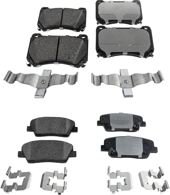 Brake Pad Front and Rear NAO Fits 4-Wheel Set 16570213