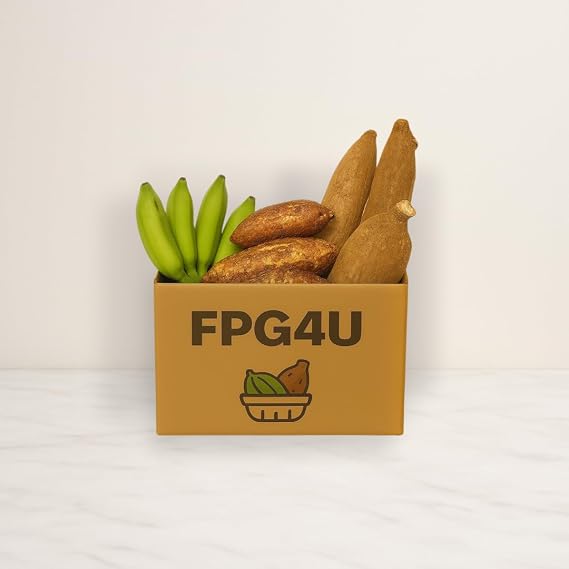 African Veggie Combo 5-1KG Yam, 1KG Matoki (Green Bananas), and 1KG Cassava, £17.99