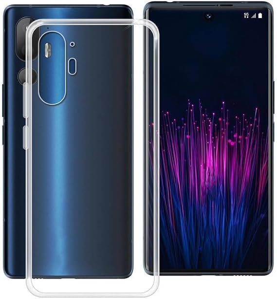 Phone Case for HTC U24 Pro (6.80"), Clear Shockproof Soft Silicone Cover [Ultra-Thin ] [Anti-Yellowing] Flexible TPU Bumper Shell for HTC U24 Pro - Transparent