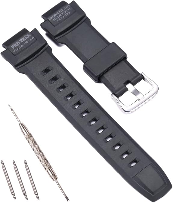 Resin Strap Replacement for Casio Protrek PRG270 Men's Watch Band Waterproof Sport Rubber Watch Accessories
