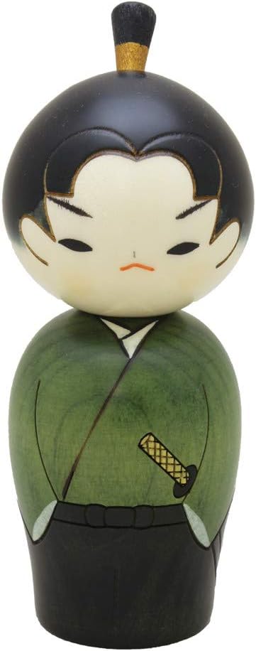 Usaburo Japanese Kokeshi Doll, Hiro The Junior Samurai
