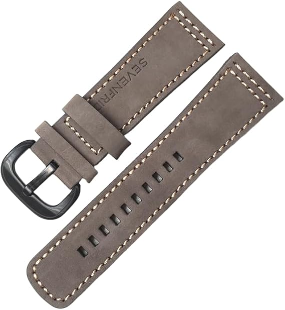 Premium 28mm Genuine Leather Watch Band Flexible Breathable Replacement Watch Strap for Sevenfriday Q2 P1