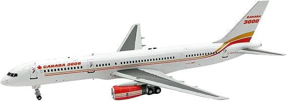 1:200 Canada 3000 Boeing 757-200 C-FOOE w/Stand