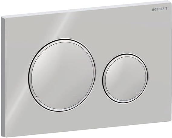 Geberit Sigma 20 115882KH1 Actuator Plate Glossy Chrome / Matt Chrome 2 Quantities multicolour 115.882.KH.1