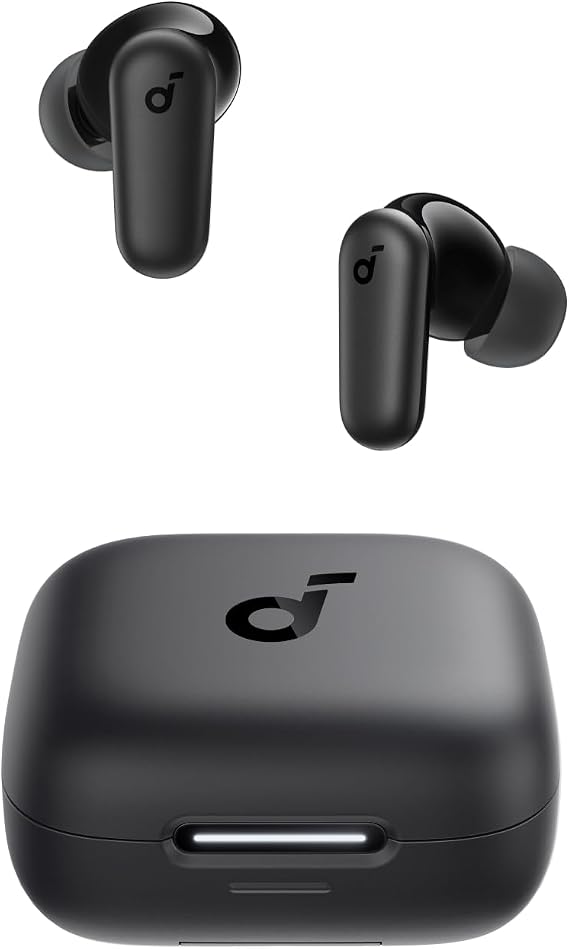 soundcore by Anker P30i Kabellose Ohrhörer Smarter Geräuschunterdrückung kraftvollem Bass 10h/45h Akku 2-in-1-Schutzhülle und Smartphone-Halterung IP54 Bluetooth 5.4 Transparenzmodus