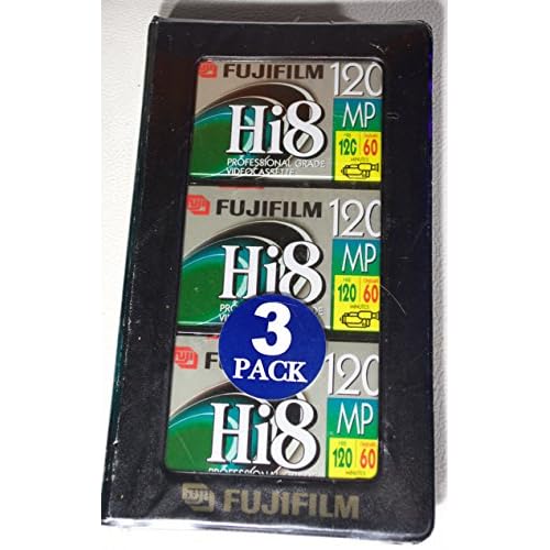 Fuji HI8MP3PK 3-Pack of 120-Min Hi-8 Tapes