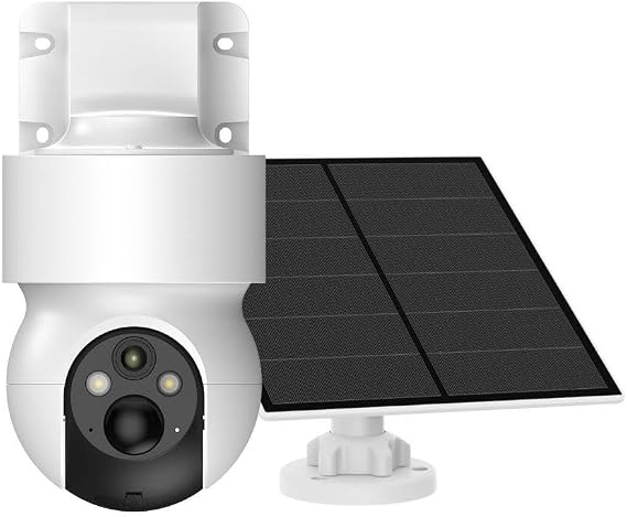 Xenon Smart Smart Outdoor Security Camera 350° Motion Detection/Following FHD Video IP65 Waterproof Night Vision Two-Way Audio Cloud/Local Storage Led Illuminated 4G Solar Powered Camera X7262