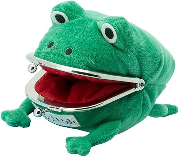 ABYstyle Naruto Shippuden Gama-chan Frog Coin Purse Pouch Metal Clasp Soft Material Anime Manga Accessories Merch Gift