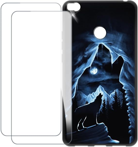 Screen Protector and Case for Mi Max 2 - Wolf 2