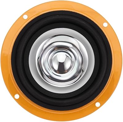 4 Inch Full Range Speaker Driver Metal Cone Unit for Desktop HiFi DIY, Al-4, Lot of 2 Units...