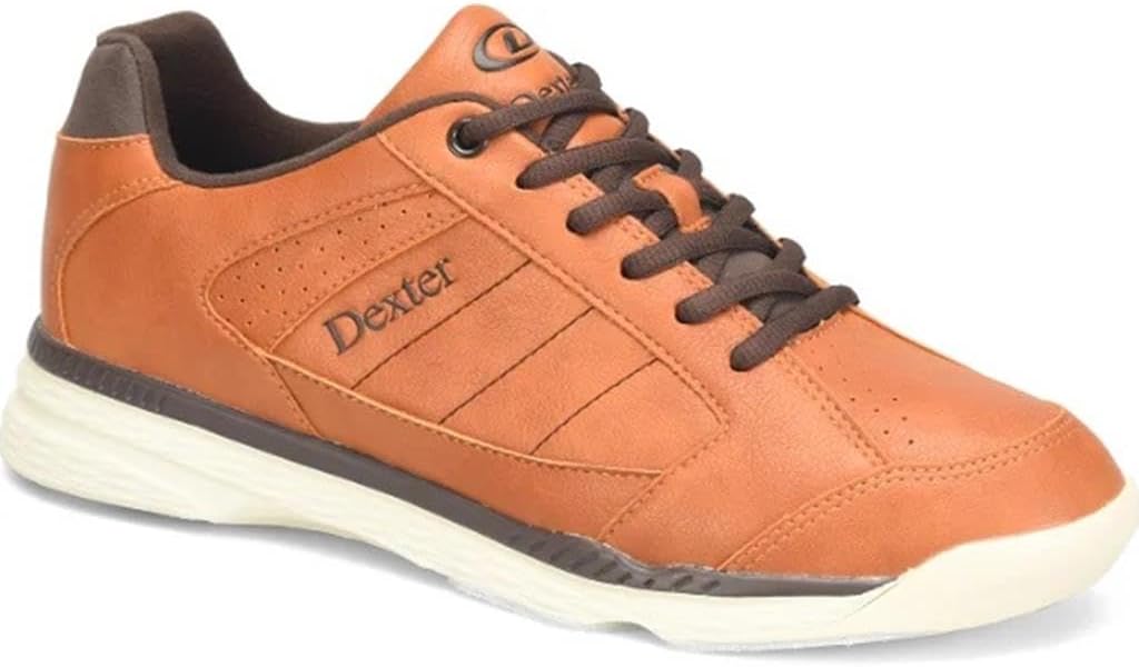 Dexter Ricky IV Men's Bowling Shoes for Right or Left Handed Bowlers- Universal Slide Soles on Both Shoes - Brown 14