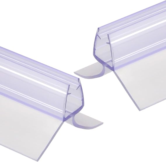 Shower Door Seal Strip 4-6mm Glass, 100cm, 2-Pack