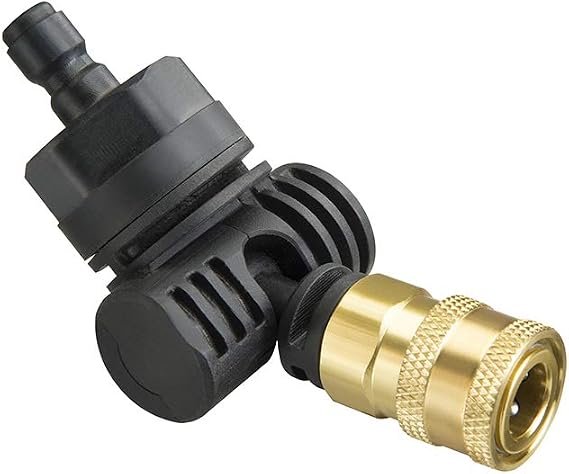 WORX Pivoting Pressure Washer Quick-Connect Adapter, WA4039 | Adjustable spray angle improves access to hard-to-reach cleaning areas.