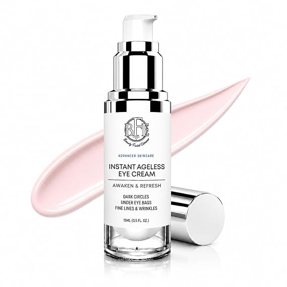 Instant Eye Tightener Cream - Instantly Reduces Under Eye Puffiness, Bags, Dark Circles. Lift Technology to Tighten & Firm Sagging Skin Around Eyes. Smooths Away Crows Feet, Fine Lines & Wrinkles.