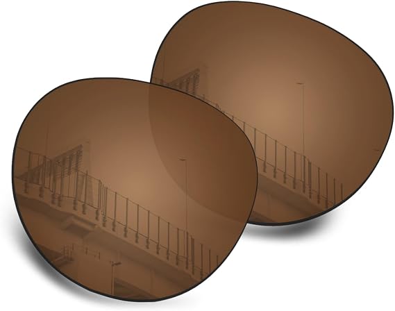Well-aimed Replacement Lenses Compatible with Bur-berry BE4398D 50mm Sunglasses - Brown Polarized