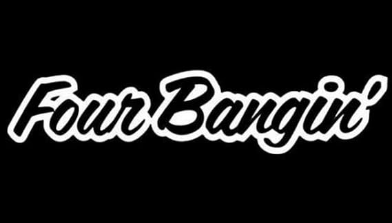iJDMTOY One-Piece Four Bangin! JDM Cool Nation Sortaflash Dope Drift Racing Car Window Bumper Die-Cut Decal Vinyl Sticker