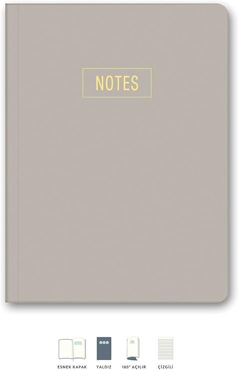 Le Color Notes Mini Defter Çizgili Kum 14x20 cm