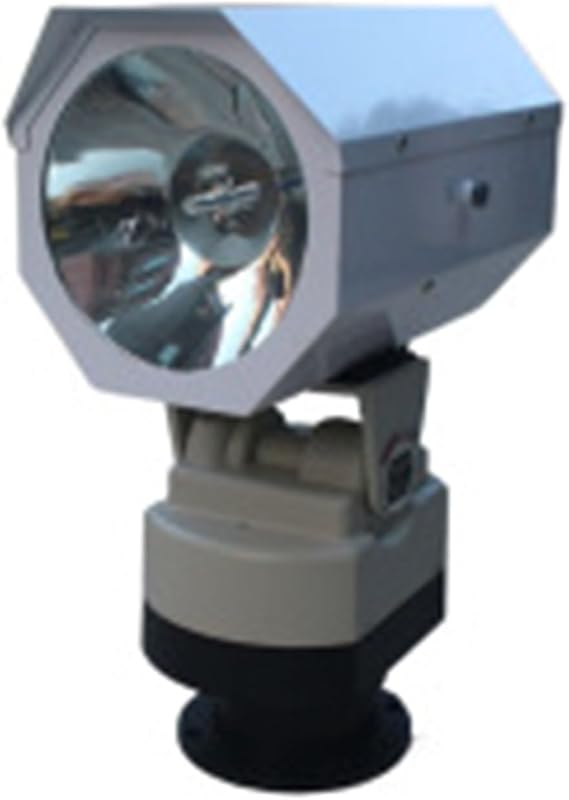 LED Spotlight Search Light - 220V Wireless Remote Control, 360-Degree Rotating Work Light for Boat, Home Security, Emergency Lighting, Farm, Field, Garden