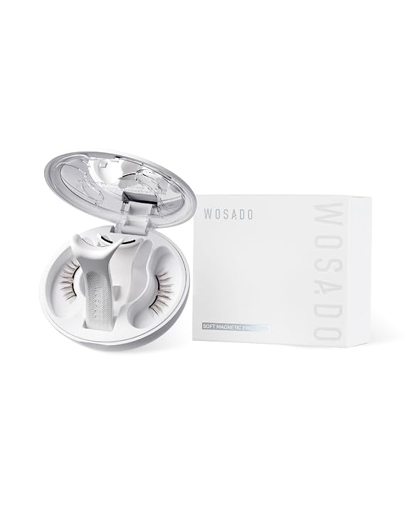 WOSADO Magnetic Eyelashes with Applicator Kit, [Destination Collection: No.27 Chicago Skyline] Reusable Magnetic Lashes without Eyeliner, Glue-free False Lashes, Waterproof, Lightweight