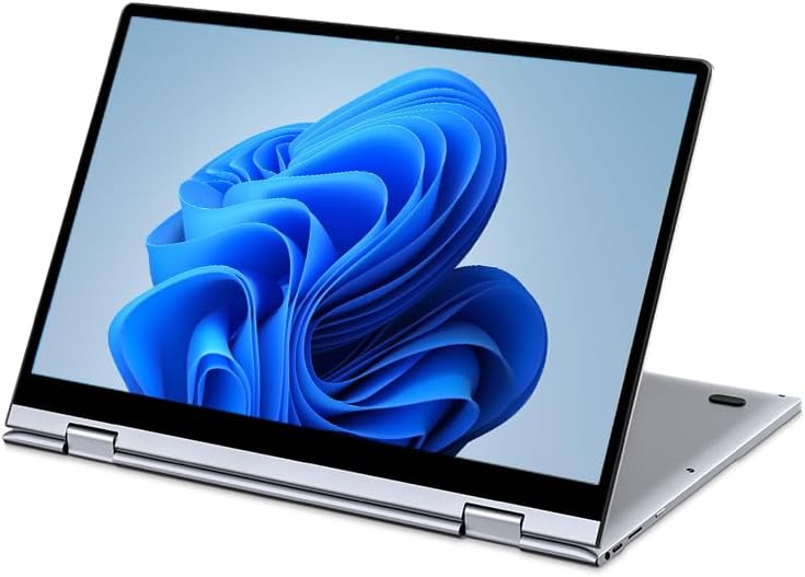 Bmax 2 in 1 Laptop, 13.3 FHD IPS Touch Display, 16GB DDR5 RAM 512GB SSD, Intel 12th Gen N100 Processorup to 3.4GHz, Thin Laptop