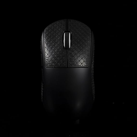 Anti-Slip Grip Tape for Logitech G Pro X Superlight 1 & 2 X2 SUPERSTRIKE | Pre-Cut Leather Mouse Skins | Sweat-Absorbent & Easy Installation Black 0.3mm