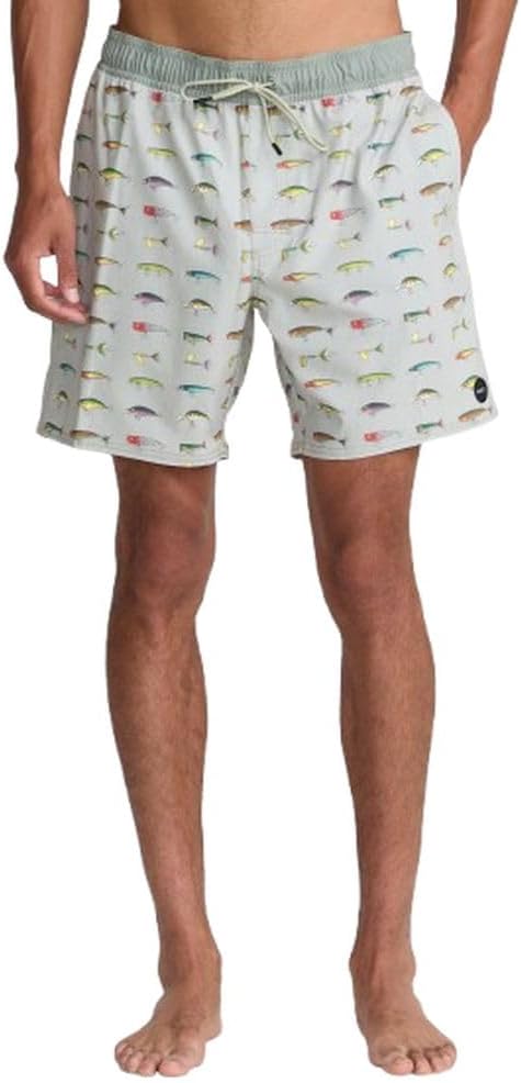 RVCA Mens Perry Elastic Short