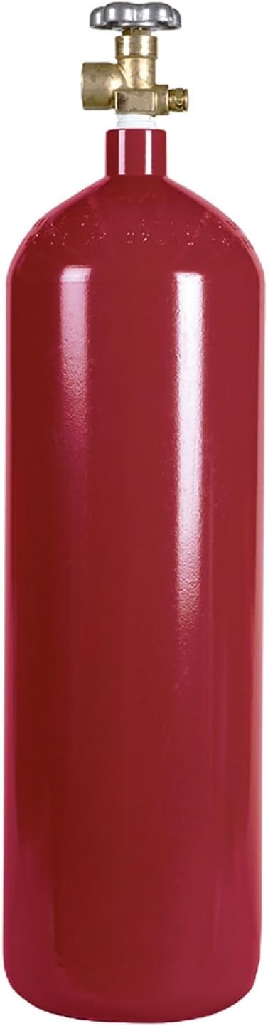 New 60 cu ft Steel Inert Gas Cylinder with CGA580 Valve - Helium, Nitrogen, Argon, CO2/Nitrogen Mix