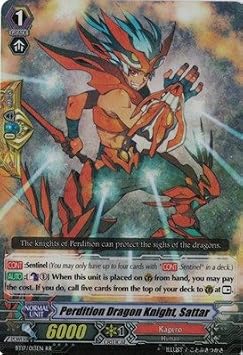 Cardfight!! Vanguard TCG - Perdition Dragon Knight, Sattar (BT17/013EN) - Booster Set 17: Blazing Perdition ver.E