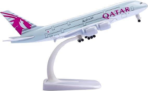 Plane Model 1:300 Scale Model A380 Model Plane Metal Alloy Model for Gift and Decoration