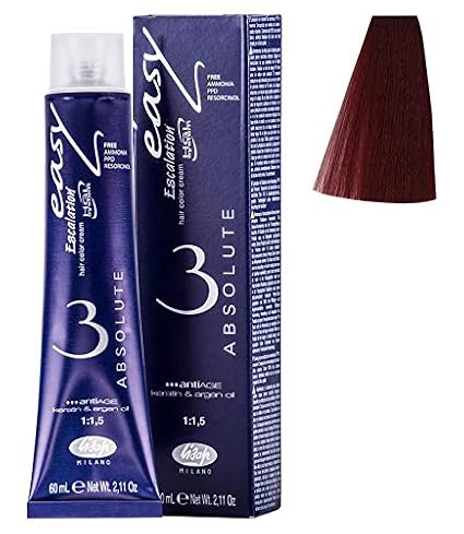 Lisap Easy Absolute 3 Hair Color Cream, 60 ml./2 fl.oz. (66/55 - Deep Red)