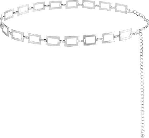 FIORETTO Chain Belt for Women Metal Waist Chain Fashion Multilayer Chain Belts for Dress